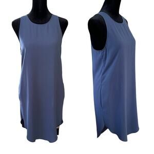 Wilfred Aritiza Sebatier Dress | Blue | Pockets Minimalist Spring Casual XS